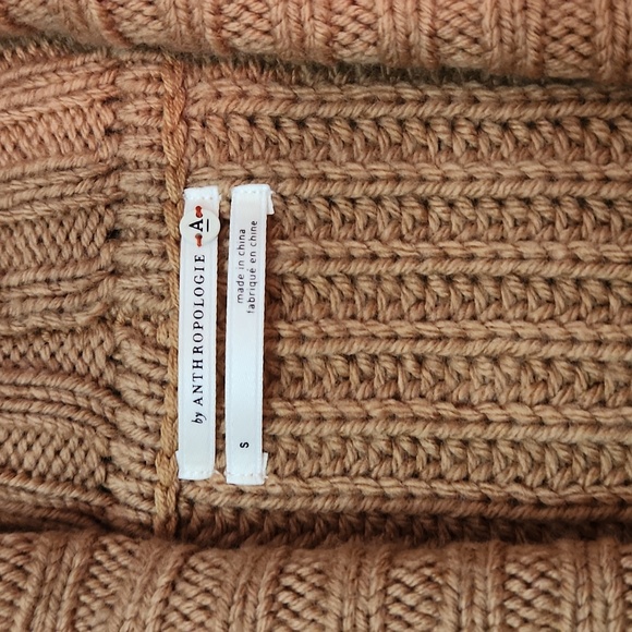 Anthropologie  oversized  chunky knit brown button close cardigan - Picture 9 of 11